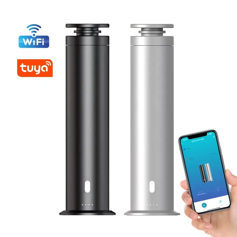 Aromatherapy Diffuser - 2026WiFiアプリ対応スマートアロマセラピーマシン、タイマー付きエッセンシャルオイルディフューザー、水不足時自動オフ機能搭載