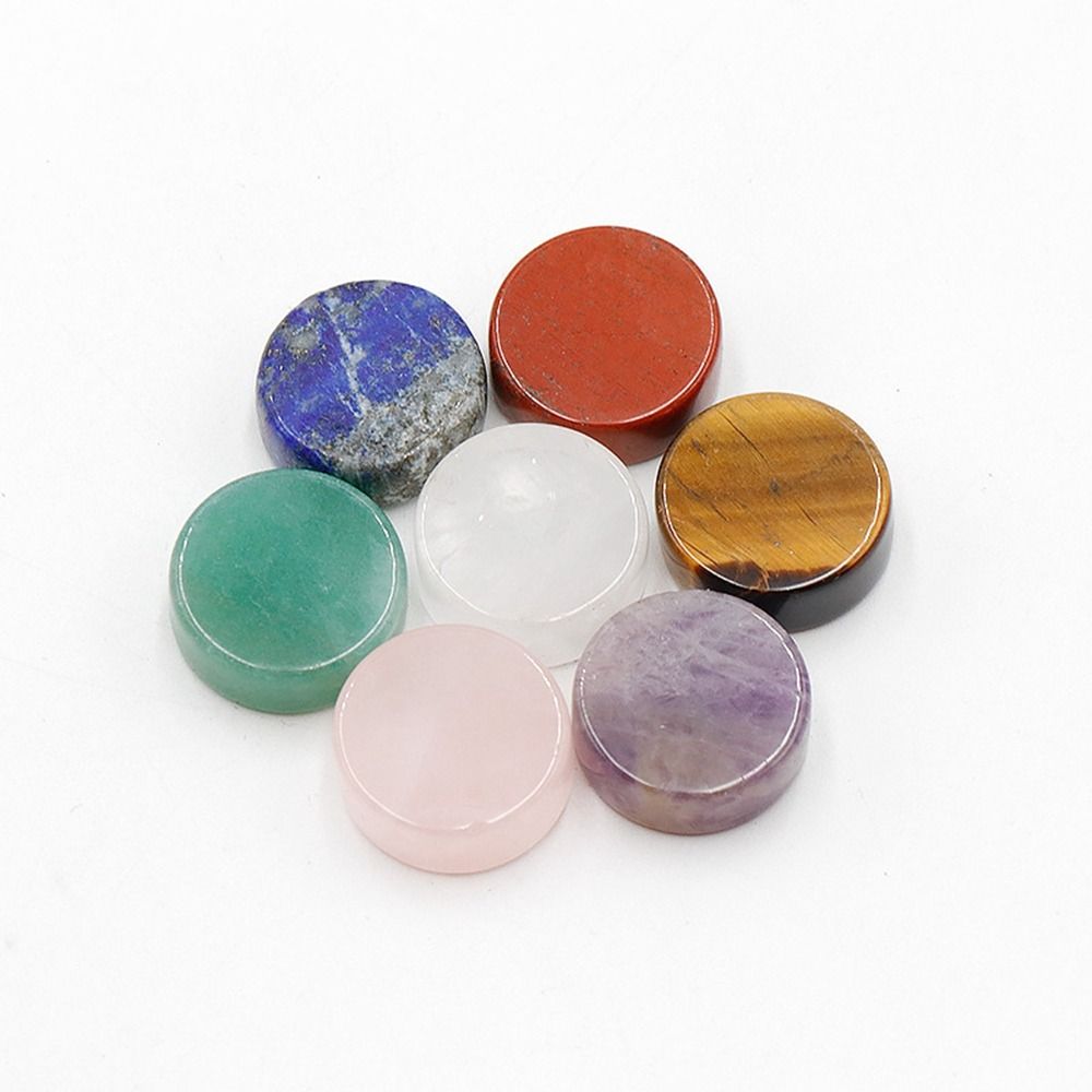 Healing Crystal Set - 7個/セット 天然石 七チャクラ 天然クリスタルストーン ソーダライト アメジスト