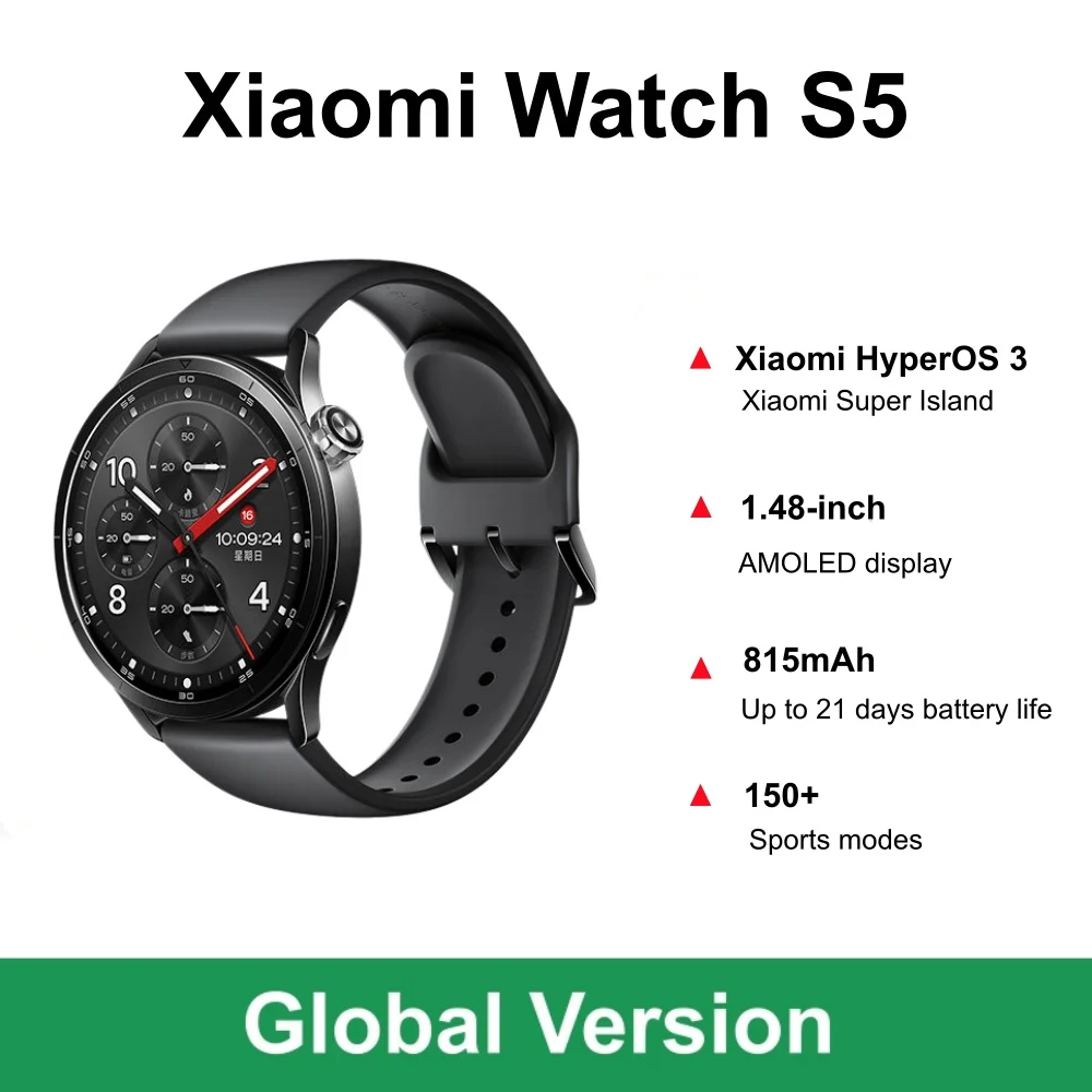 Xbody Health & Wellness - グローバル版 Xiaomi Watch S5 スマートウォッチ 1.48インチ