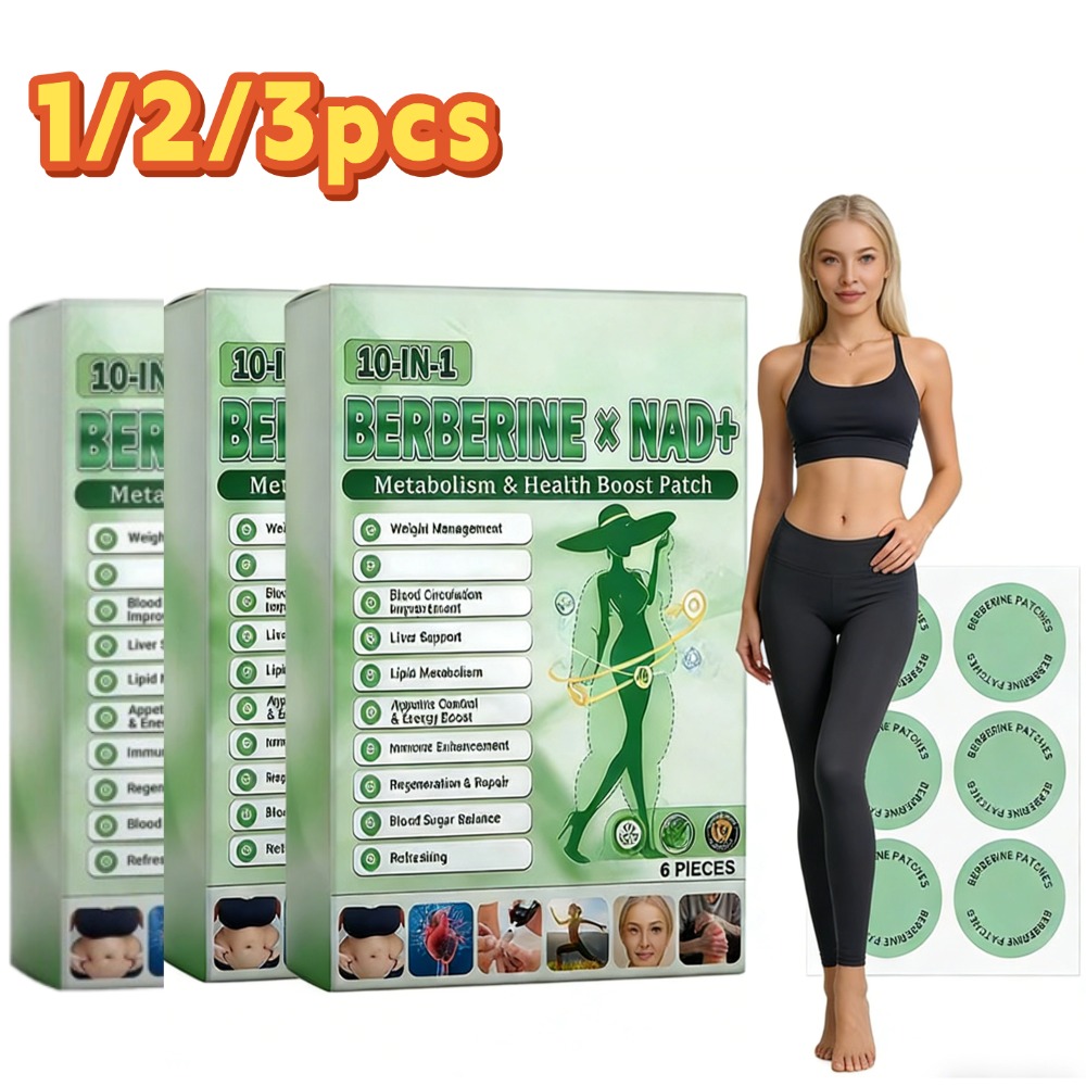 Xbody Health & Wellness - 10 in 1 ベルベリン×NAD+体重管理補助パッチ 簡単使用 ボディウェイトロスステッカー