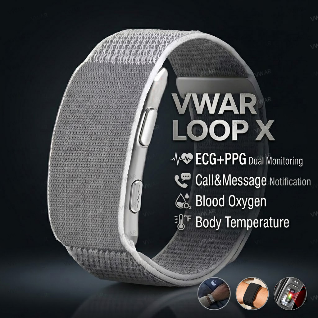 VWAR ループ X ECG スマートブレスレット心拍数血圧 - Xbody Health & Wellness のレビューと価格