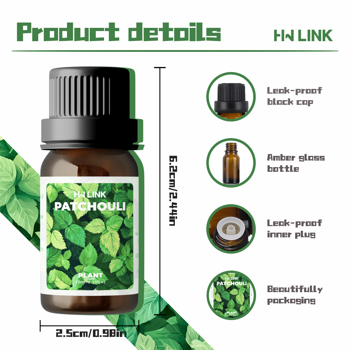 10ml パチュリ エッセンシャルオイル 100% 純粋天然 - Aromatherapy Diffuser のレビューと価格