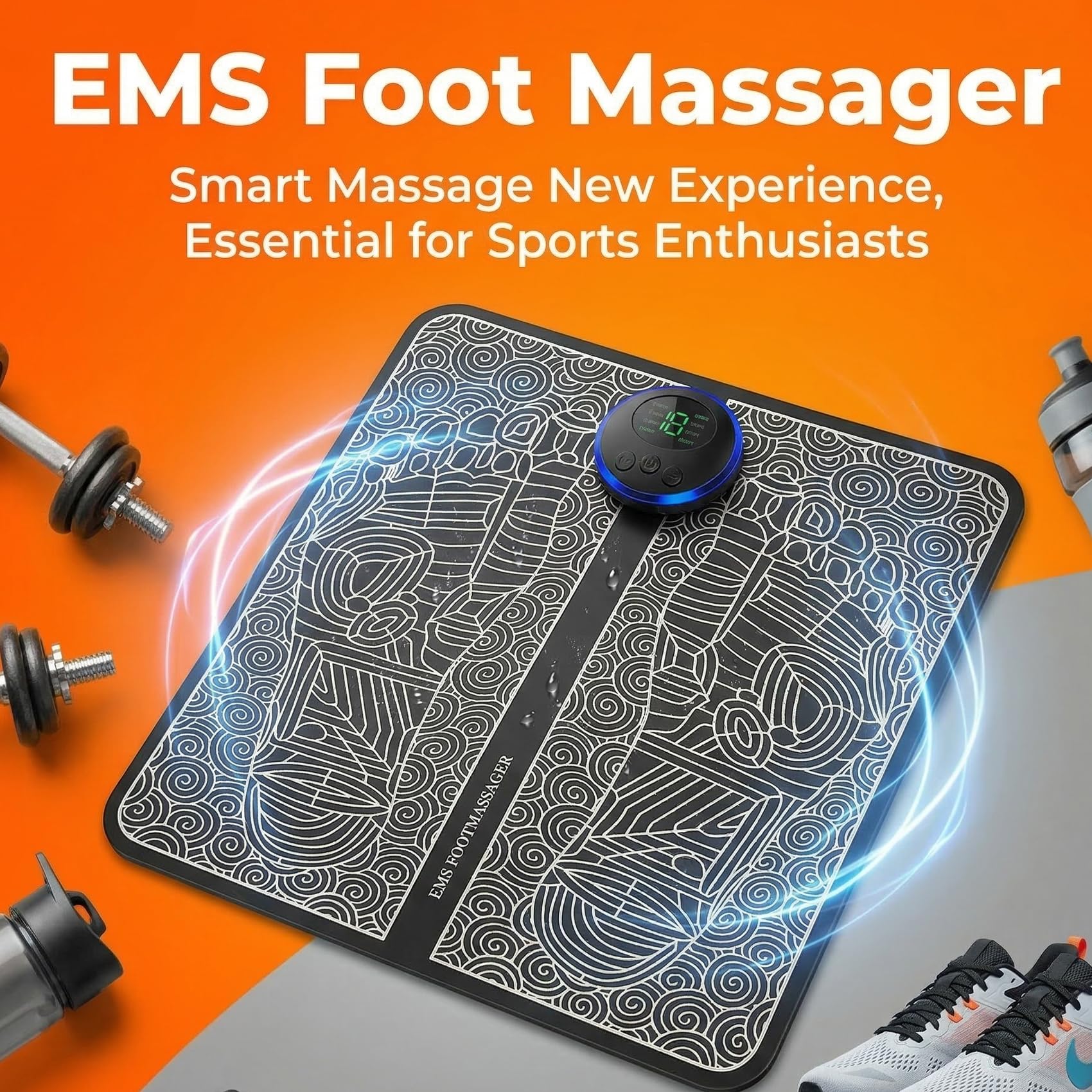 EMSフットマッサージャーマット TENS & PMSフット - Ems Foot Massager のレビューと価格