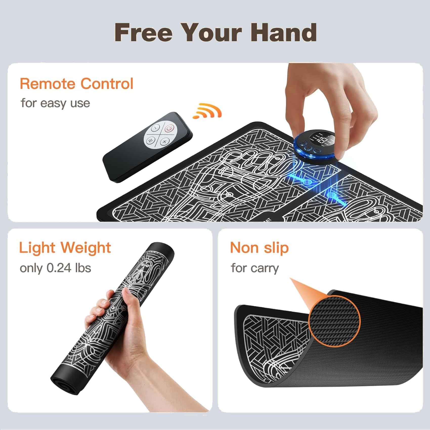 EMSフットマッサージャーマット TENS & PMSフット - Ems Foot Massager のレビューと価格