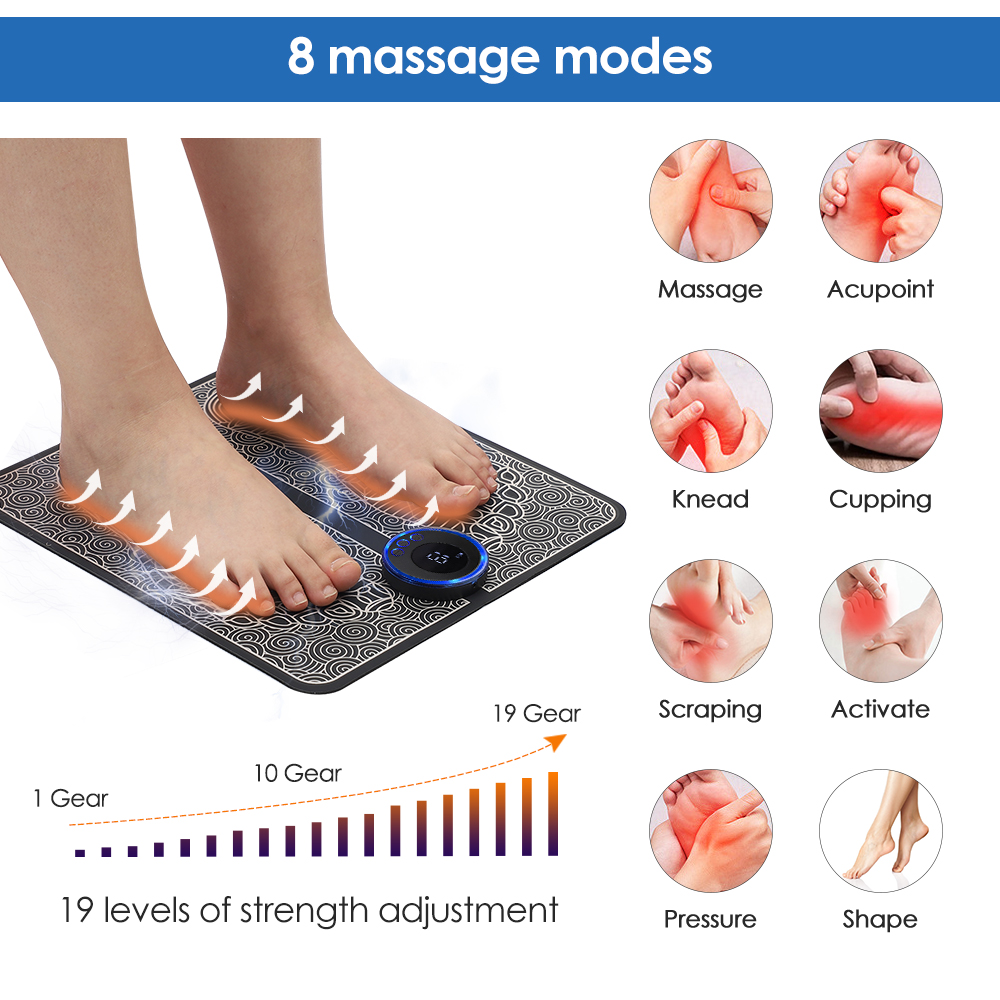 EMS フットマッサージャーパッドミニネックマッサージパッチ - Ems Foot Massager のレビューと価格