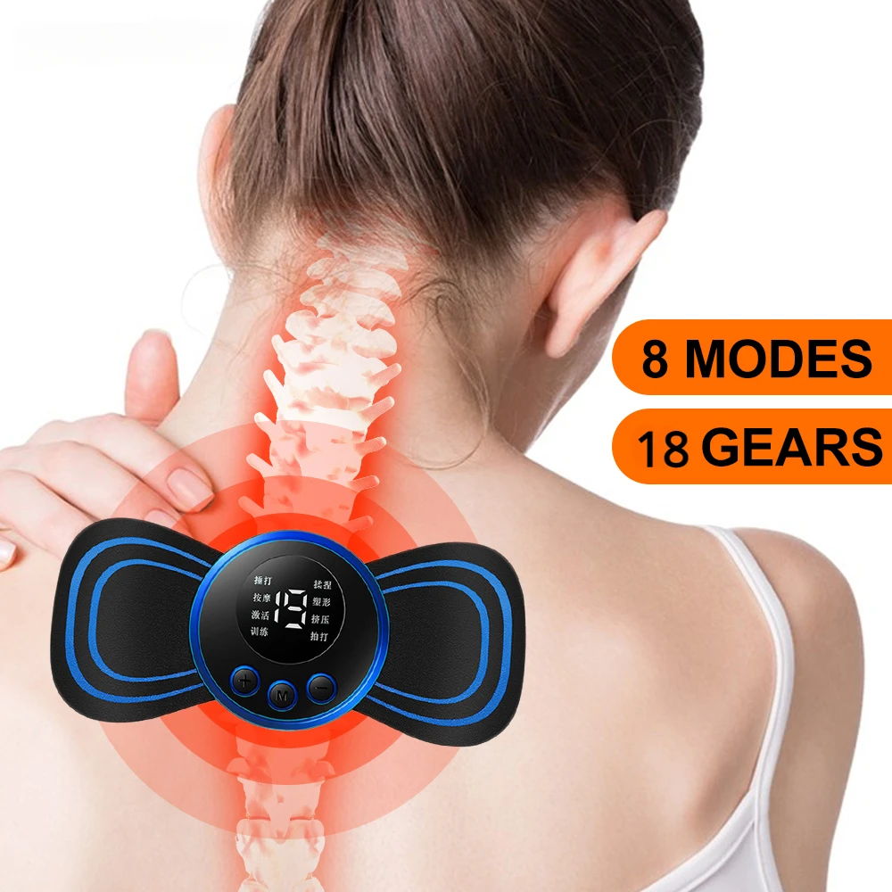 EMS ネックマッサージャーミニ頚椎筋肉痛緩和パッチマッサー - Ems Foot Massager のレビューと価格