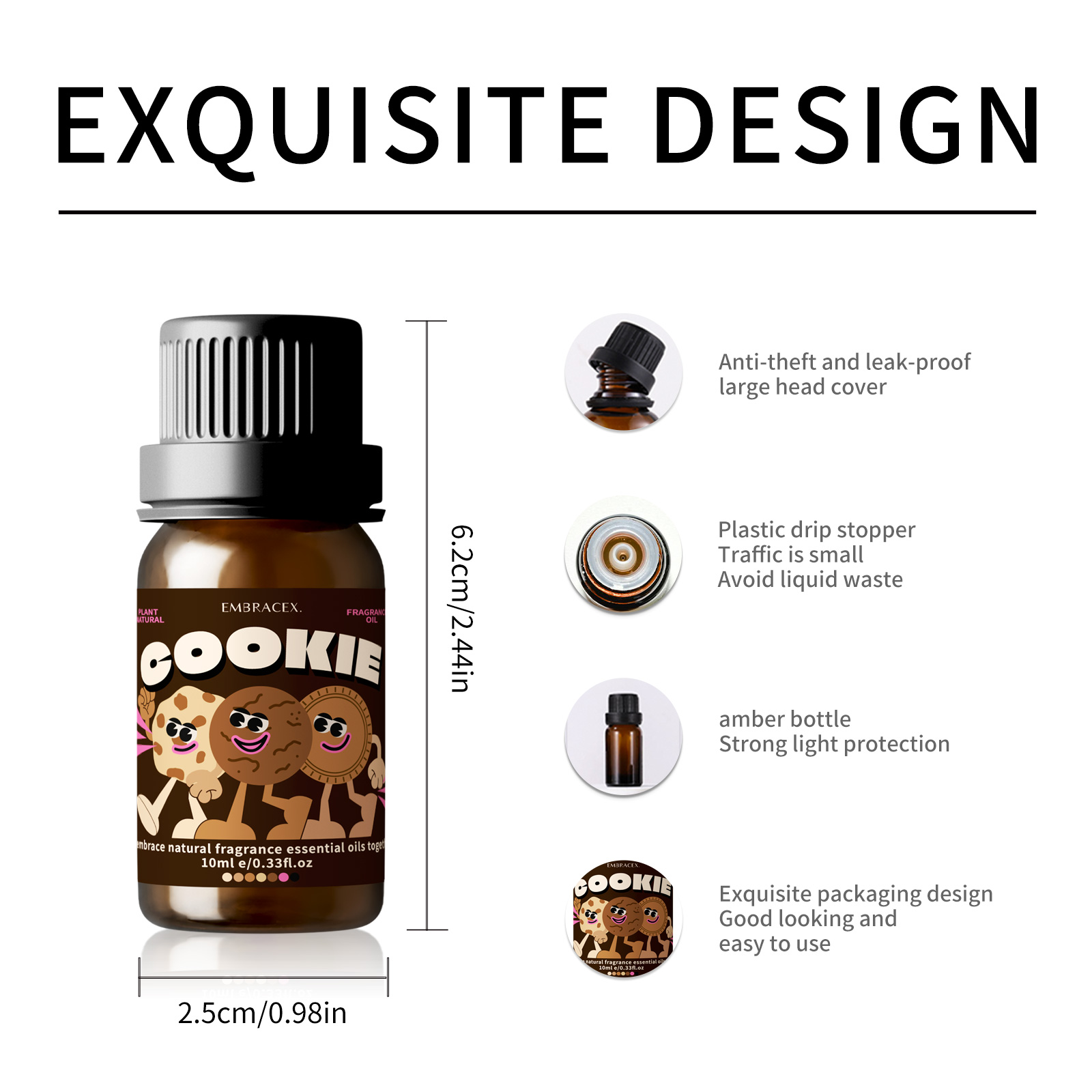 10ml クッキーの香り エッセンシャルオイル アロマセラピ - Aromatherapy Diffuser のレビューと価格
