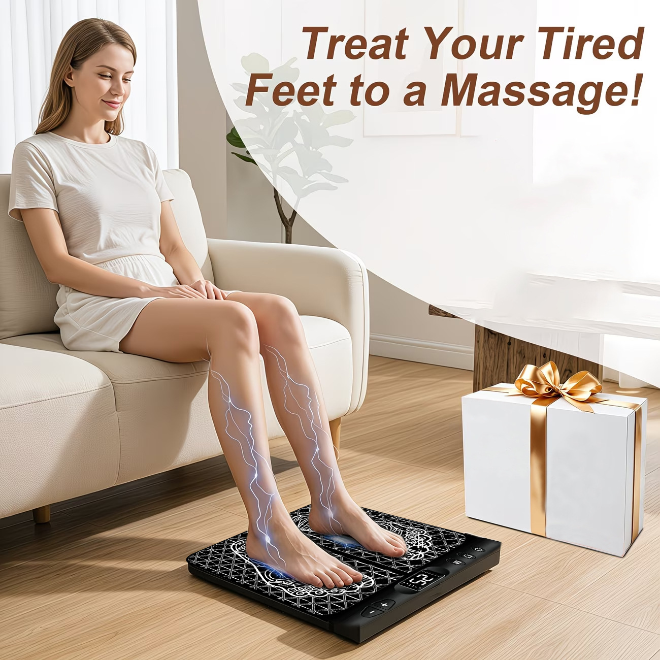 EMSフットマッサージャーマット - 低周波パルス指圧パッド - Ems Foot Massager のレビューと価格