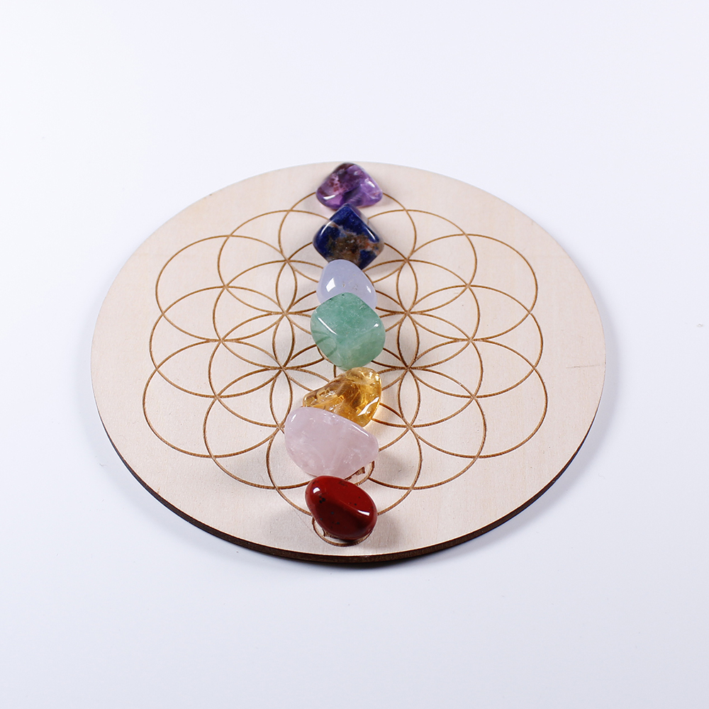 7 ピース/セット天然水晶混合 7 チャクラヒーリングストー - Healing Crystal Set のレビューと価格